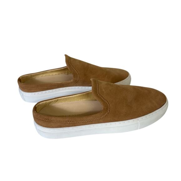Jenni Kayne Women's Stretch Suede Slip On Sneaker Mule EU 40 Size 9 Brown NWOB - Picture 2 of 7